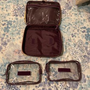 Victoria’s Secret travel case with removable pouches.